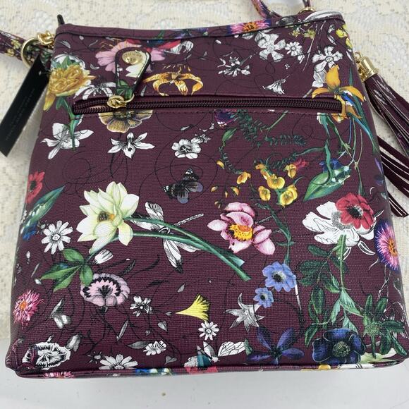 Andrew Marc New York Women’s Purple Floral Purse Handbag NWT - Picture 2 of 13